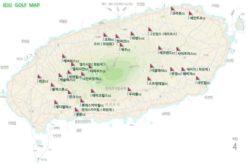 제주골프장지도 | 제주도골프장지도